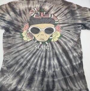 SUCC International Tie Dye Man Snake Mens T-shirt Size XXL